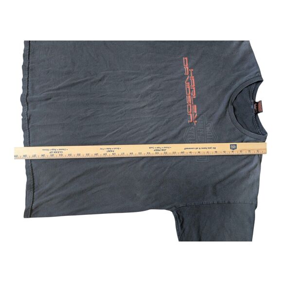 Vintage Y2K Harley Davidson Santa Maria CA Graphic T-Shirt XL Black Cyber - Picture 7 of 14